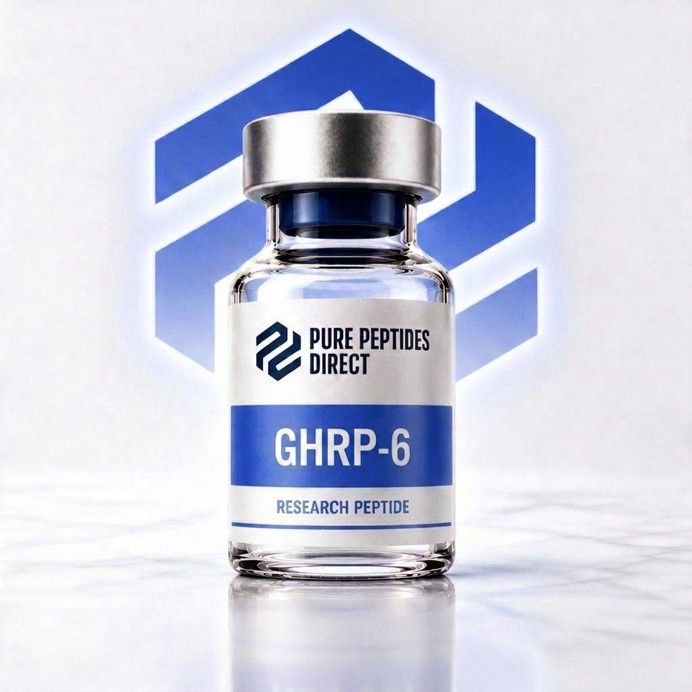 GHRP-6 5mg research peptide vial